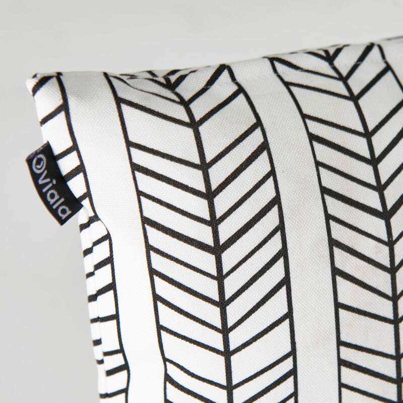 Set von 2 abnehmbaren Quadratischern Außenkissen 45 x 45 cm