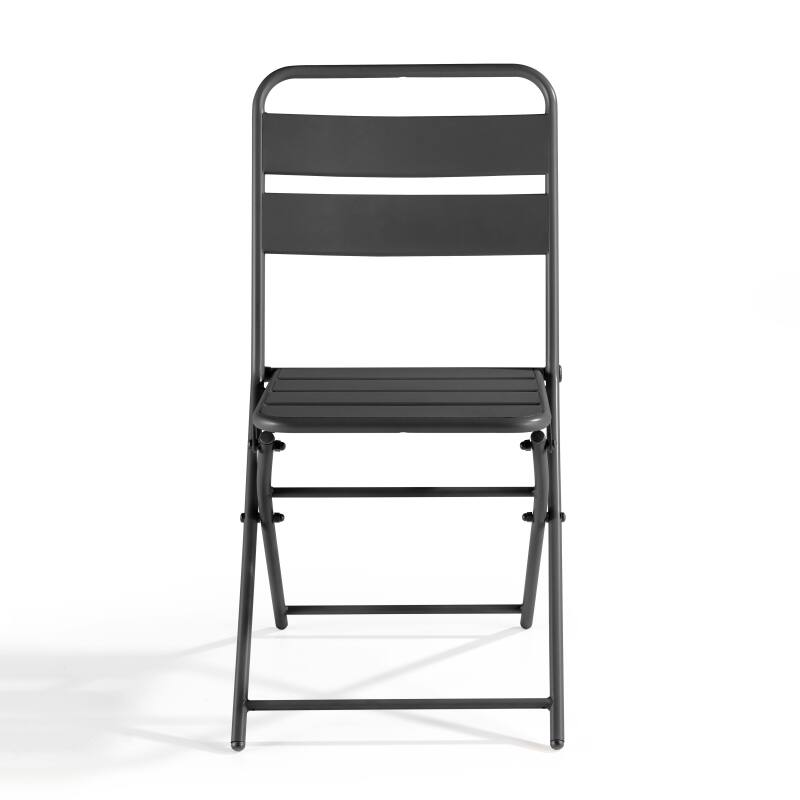Set aus 2 klappbaren Metallstühlen 