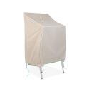 Abdeckung für stapelbare Gartenstühle 66 x 66 x 120 cm in Taupe