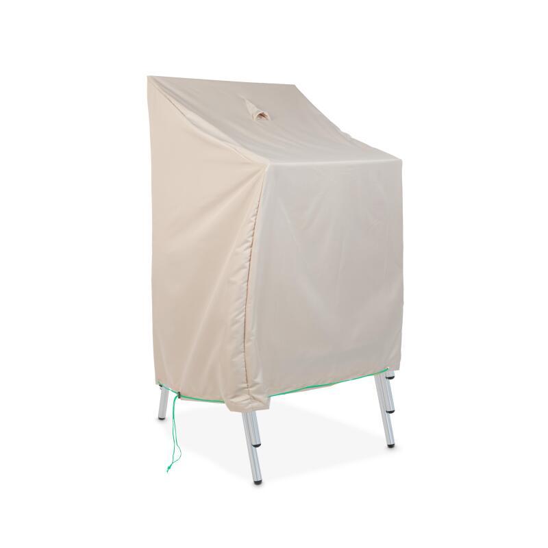 Abdeckung für stapelbare Gartenstühle 66 x 66 x 120 cm in Taupe