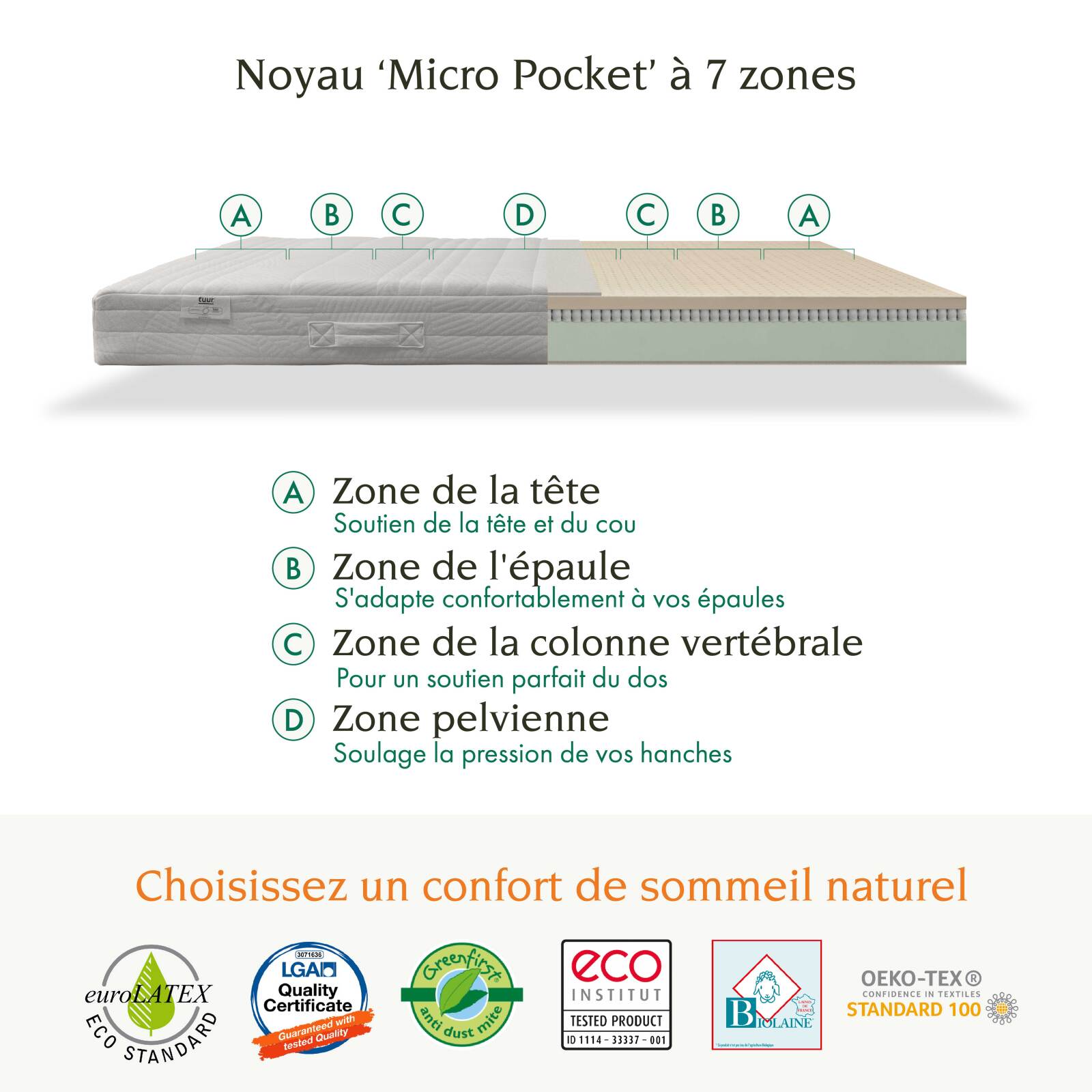 Hybridmatratze Tuur Spring Hybridmatratze Tuur Spring