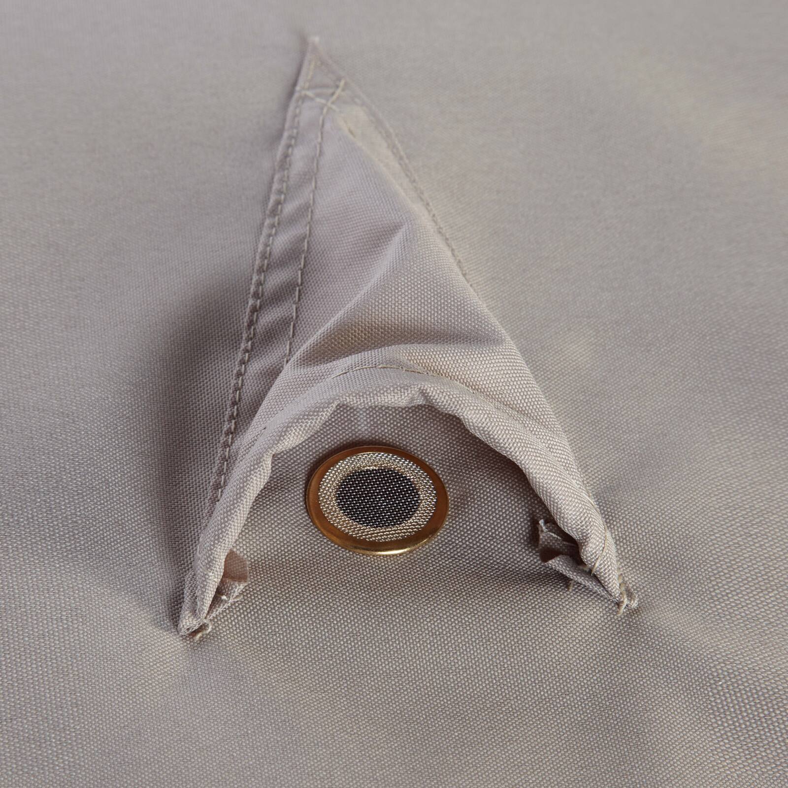 Rechteckige Grillabdeckung 110 x 58 x 60 cm Taupe