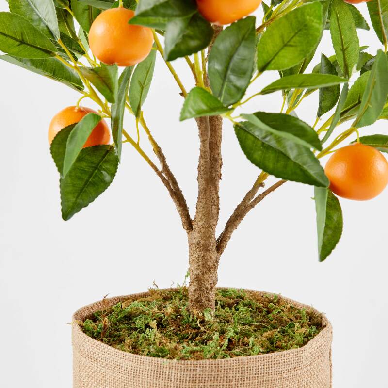 Künstliche Orange im Topf, Höhe 75 cm 