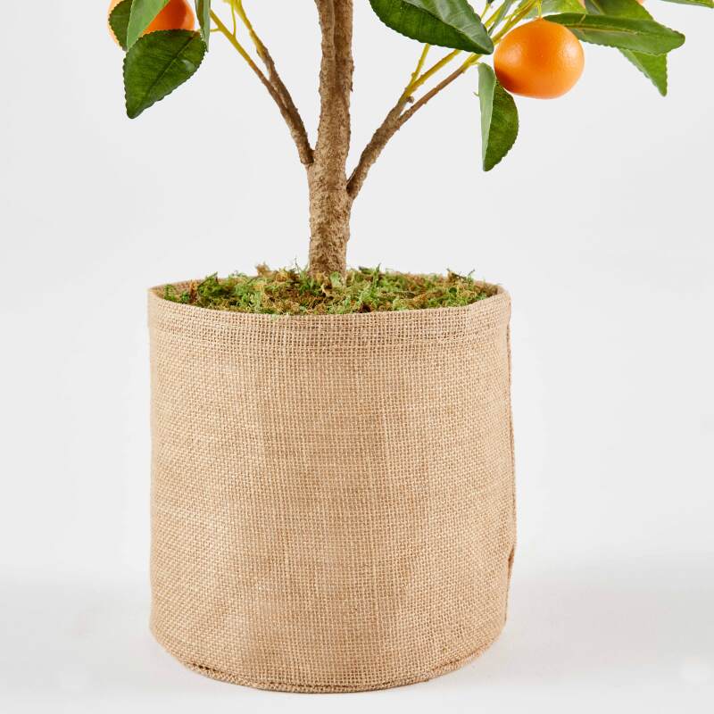 Künstliche Orange im Topf, Höhe 75 cm 