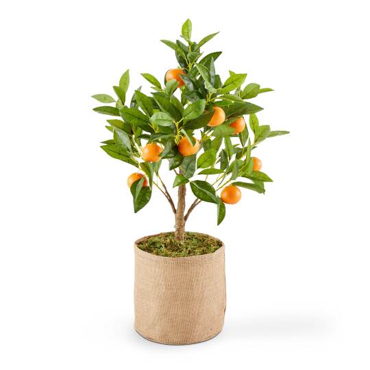 Künstliche Orange im Topf, Höhe 75 cm