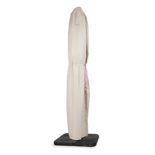 Versetzter Sonnenschirmbezug 240 cm in Taupe