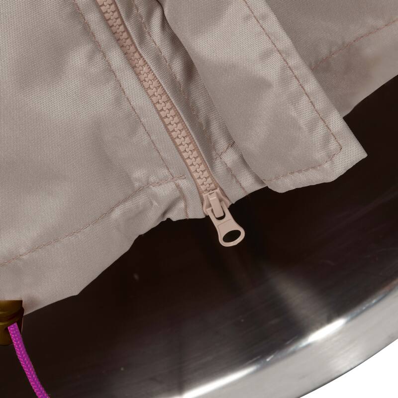 Versetzter Sonnenschirmbezug 240 cm in Taupe 