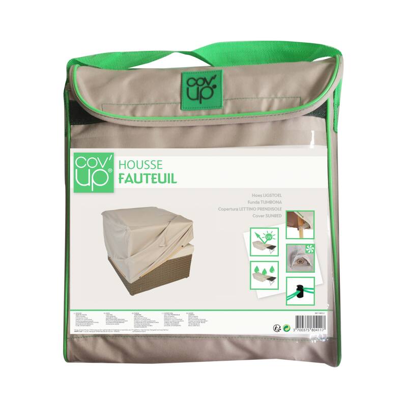 Gartenstuhlhülle 75 x 75 x 60 cm in Taupe