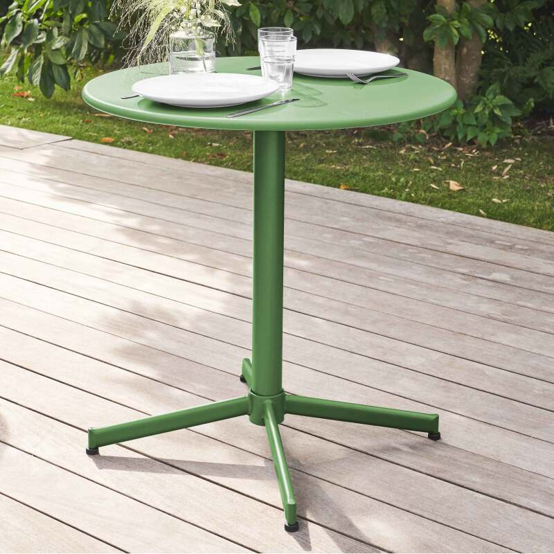 Klappbarer runder Tisch für 2/4 Personen + passende Stühle