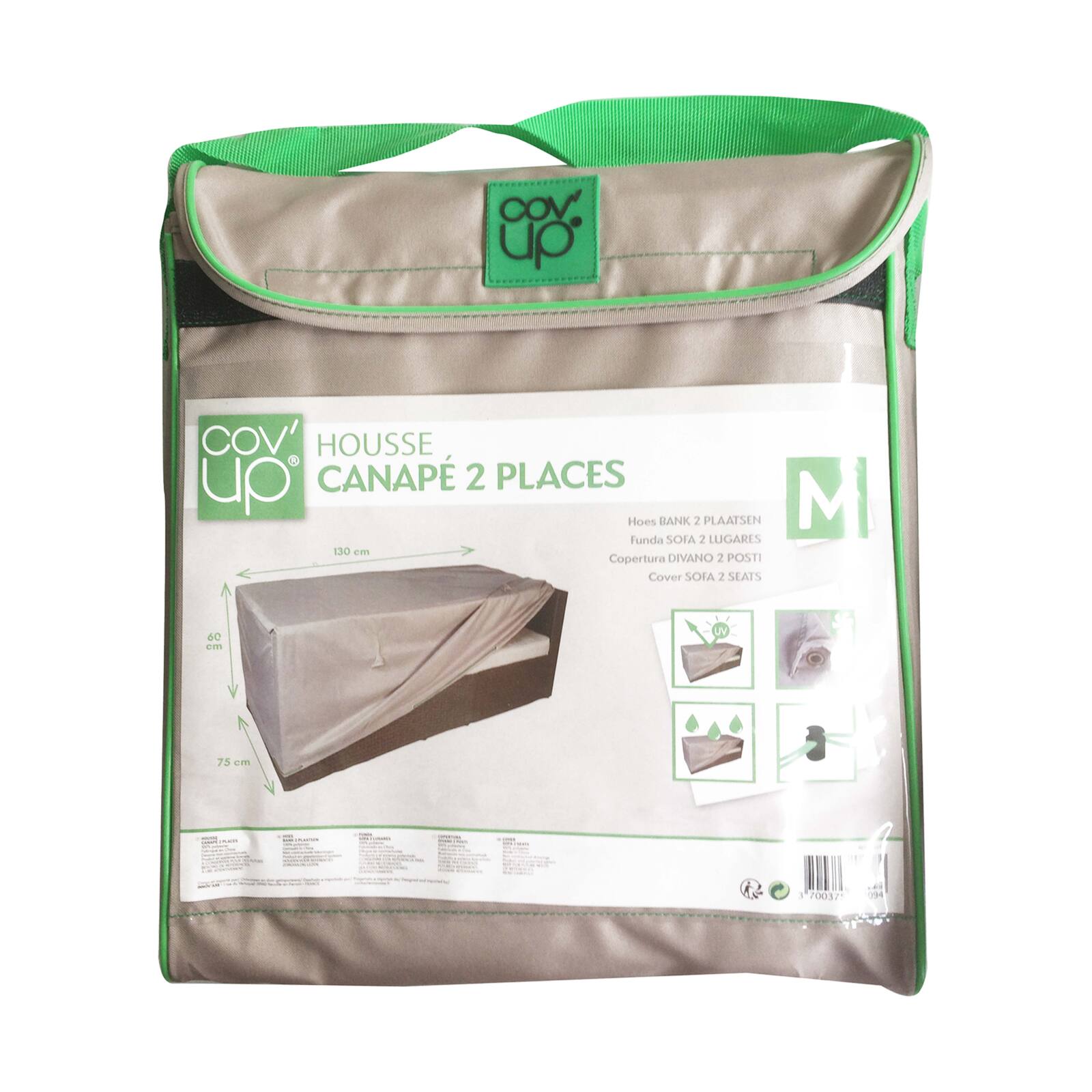 Gartenstuhlhülle 130 x 75 x 60 cm in Taupe