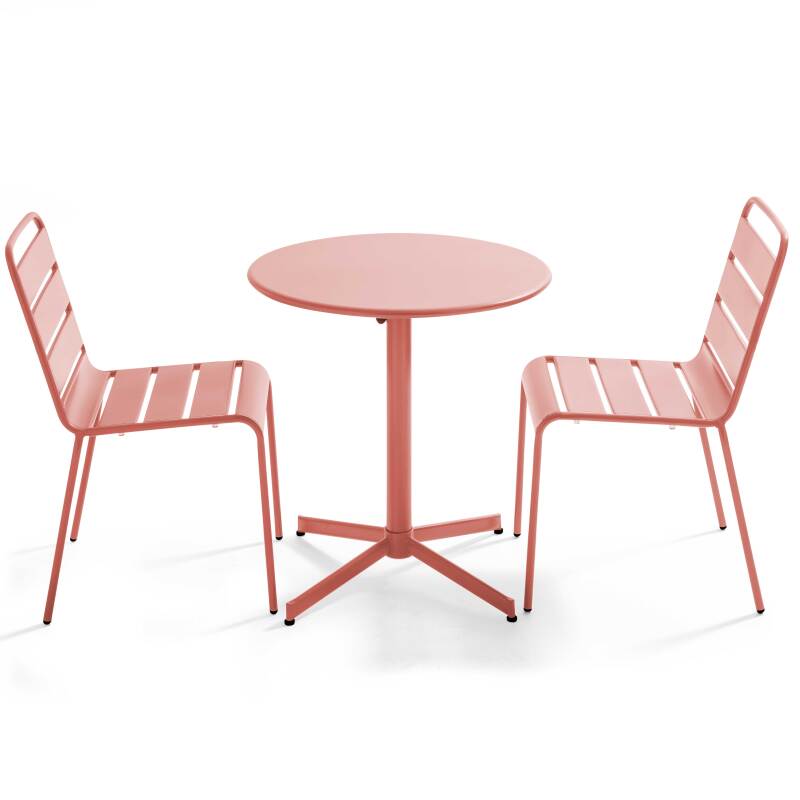 Klappbarer runder Tisch für 2/4 Personen + passende Stühle 