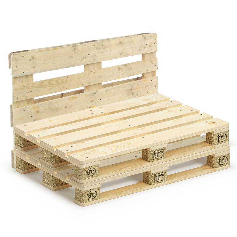 Palettensofagarnitur + Gartenkissen