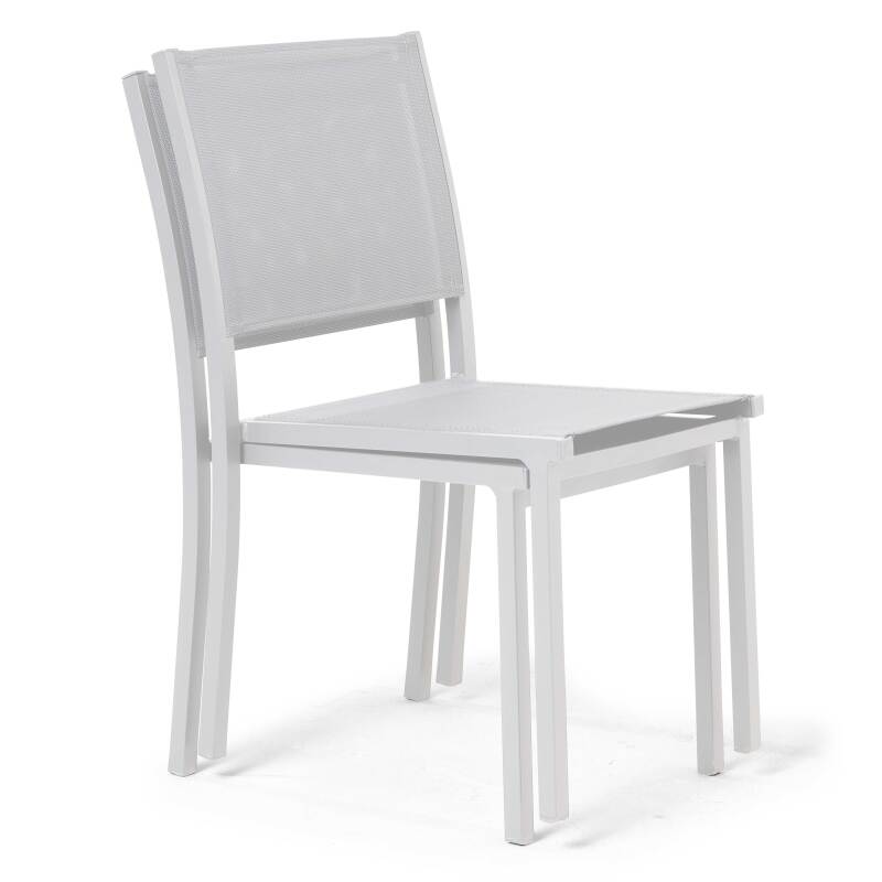 Set aus 2 Gartenstühlen aus Aluminium und Textilene (2/7)