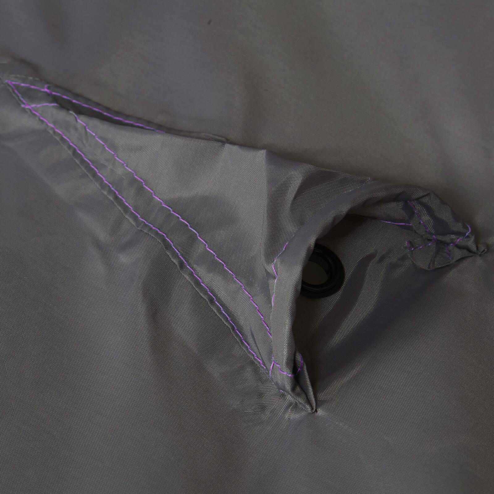 Versetzter Sonnenschirmbezug 230 cm grau 