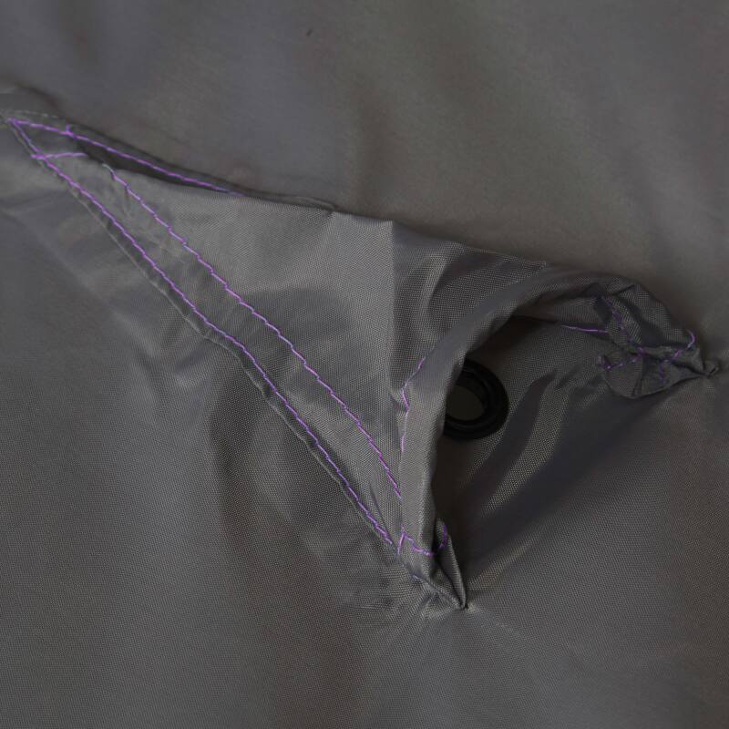 Versetzter Sonnenschirmbezug 230 cm grau  (3/4)