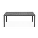 Rechteckiger Gartentisch für 8 Personen aus Aluminium und Polywood (190 x 90 x 74 cm)