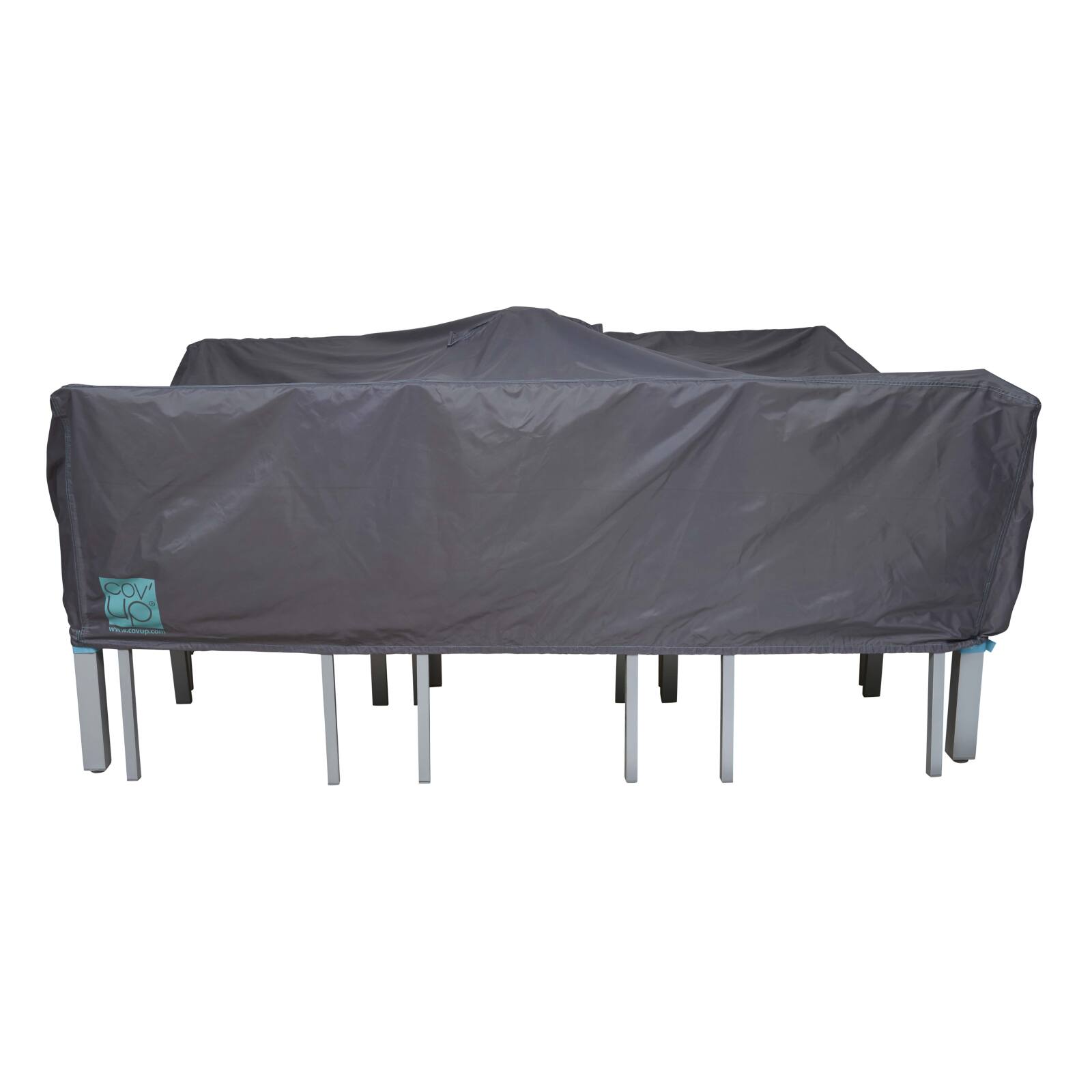 Gartenmöbelabdeckung 200 x 130 x 60 cm grau 