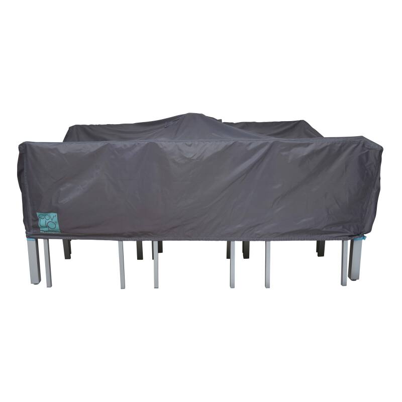 Gartenmöbelabdeckung 200 x 130 x 60 cm grau 