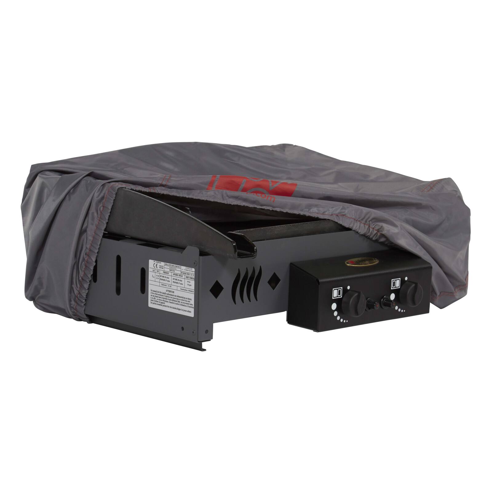 Plancha Abdeckung 60 x 45 x 40 cm Grau