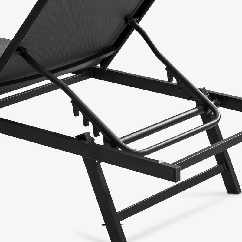 Set aus 2 verstellbaren Sonnenliegestühlen mit 5 Positionen  (4/7)