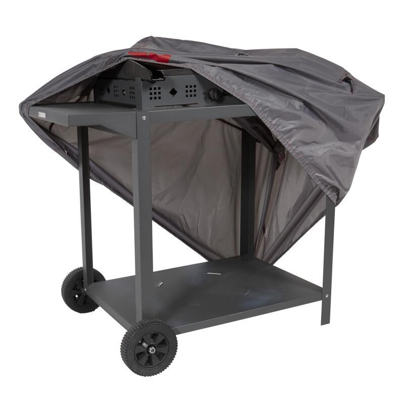 Rechteckige Grillabdeckung 150 x 60 x 90 cm Grau