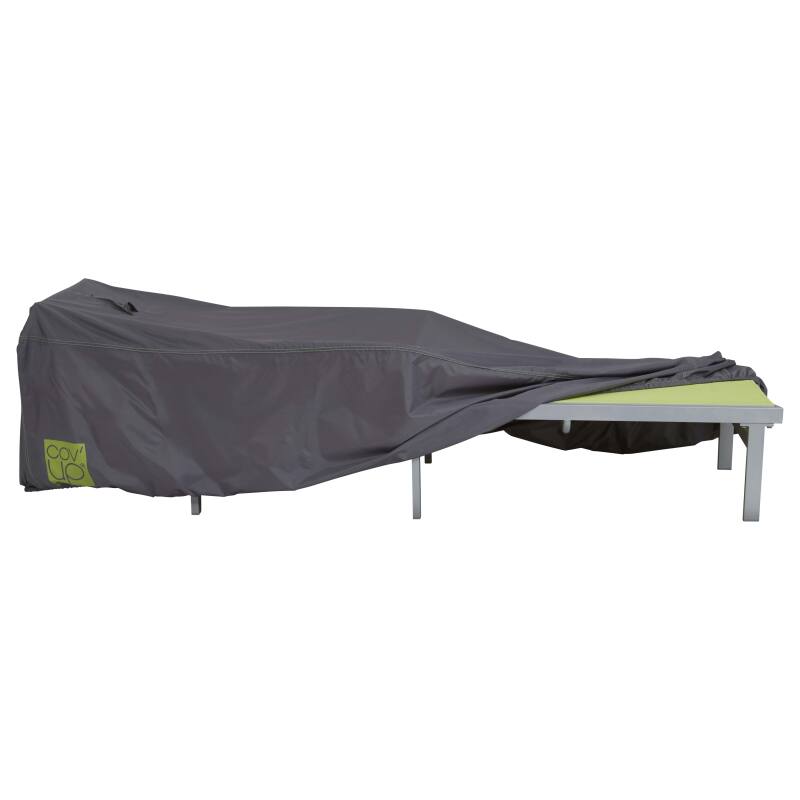 Liegestuhlbezug 200 x 75 cm grau