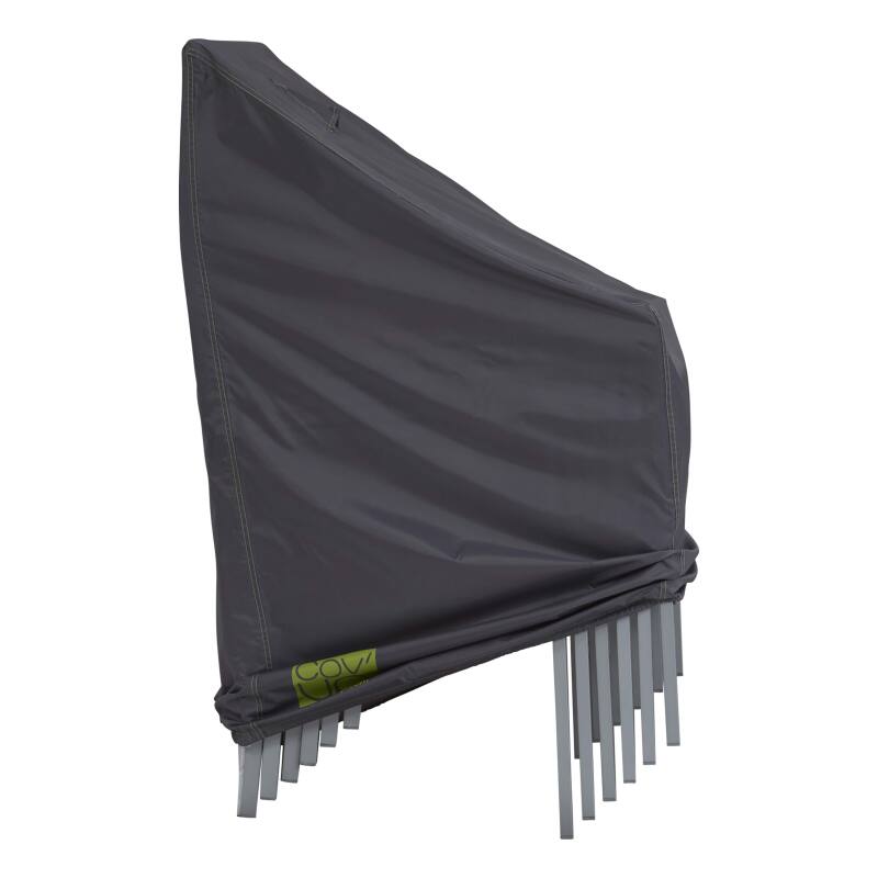 Abdeckung für stapelbare Gartenstühle 66 x 66 x 120 cm grau