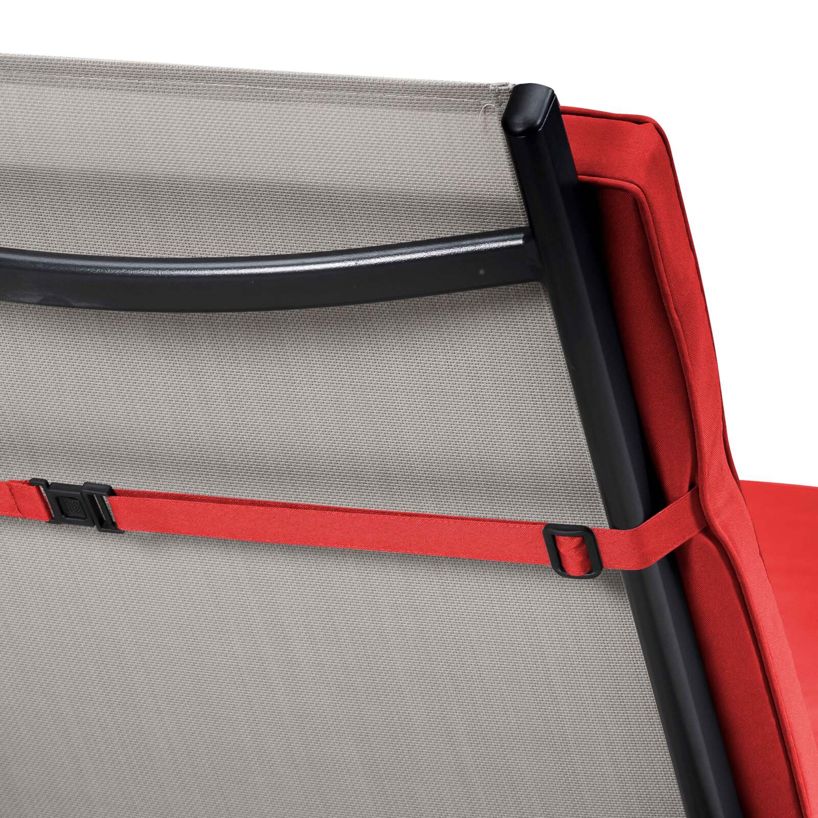 Set aus 2 einfarbigen Liegestuhlkissen 