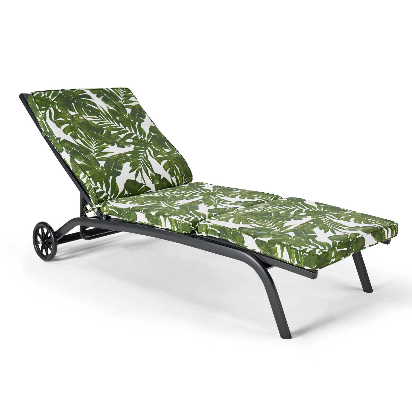 Set aus 2 Liegestuhlkissen mit Mustern