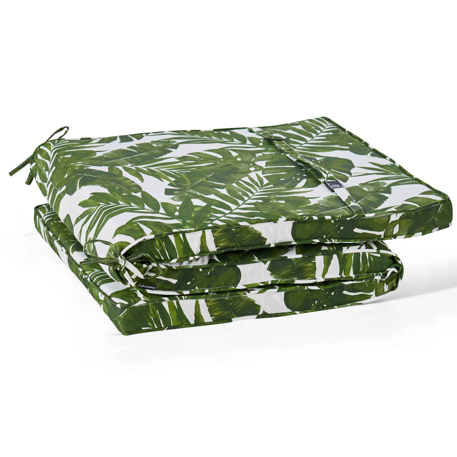 Set aus 2 Liegestuhlkissen mit Mustern