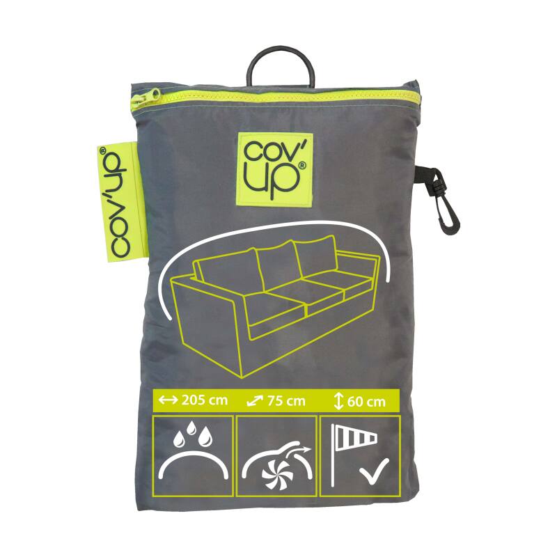 Gartenstuhlhülle 205 x 75 x 60 cm grau