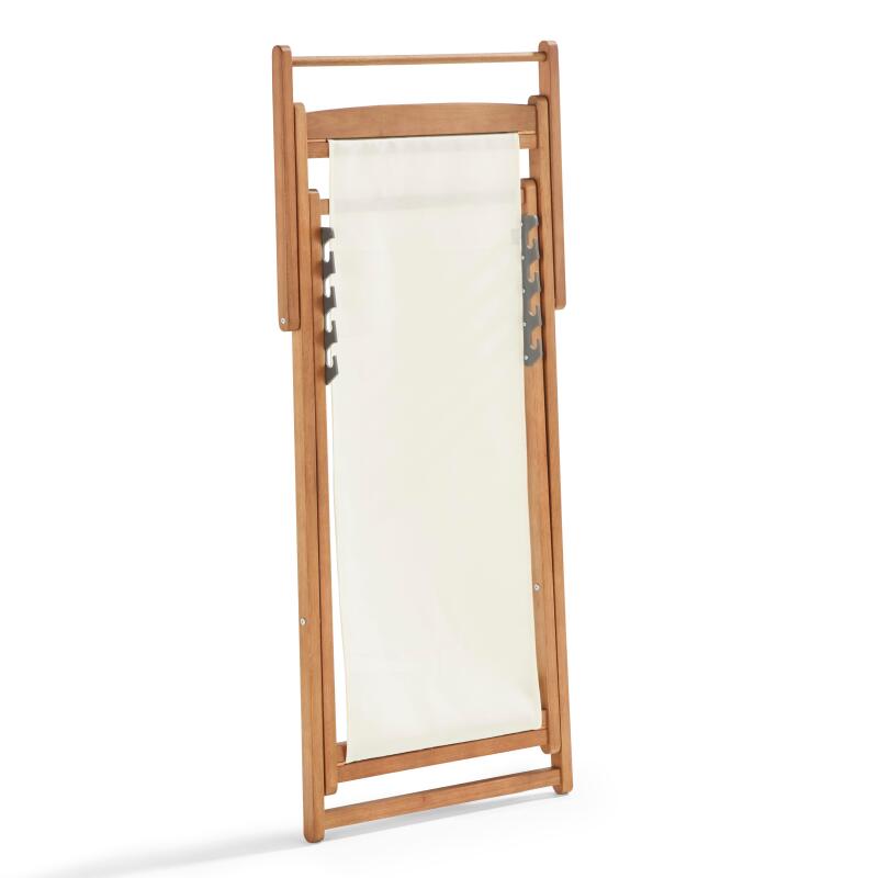 2er-set verstellbaren Eukalyptus-FSC®-Sonnensesseln