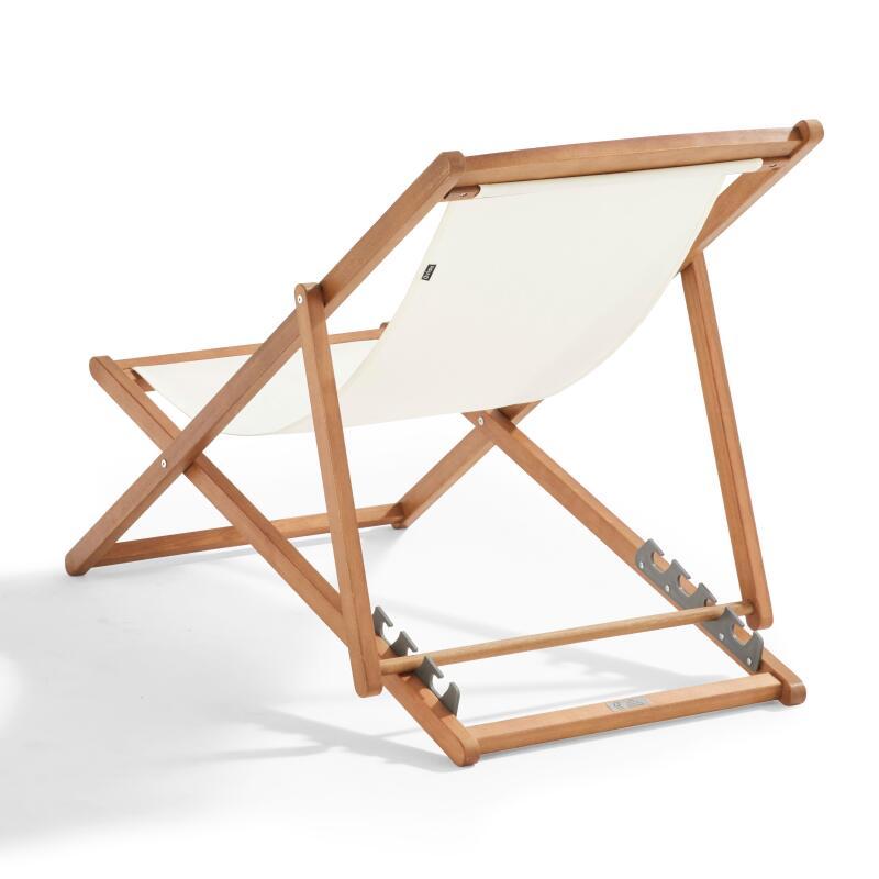 2er-set verstellbaren Eukalyptus-FSC®-Sonnensesseln