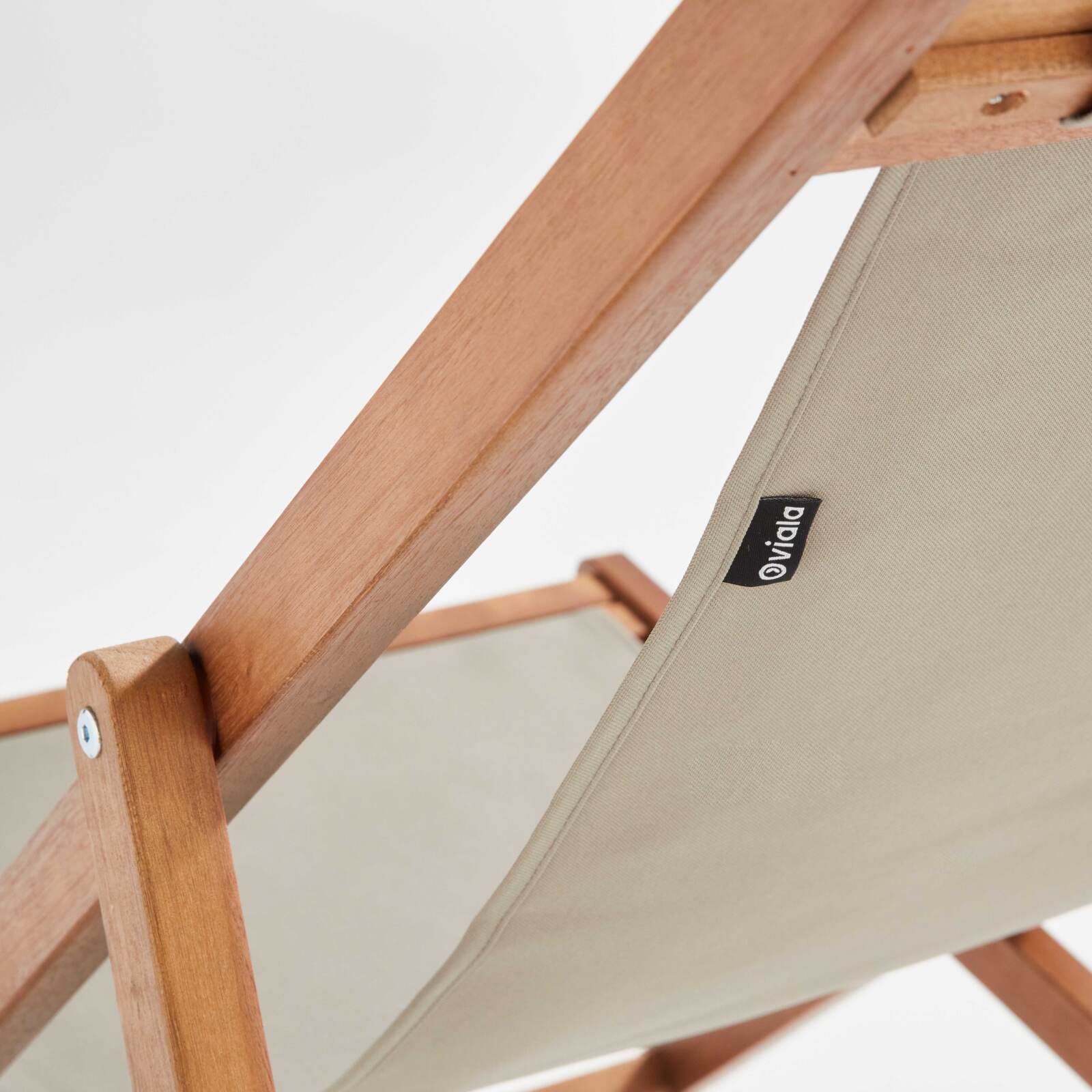 2er-set verstellbaren Eukalyptus-FSC®-Sonnensesseln