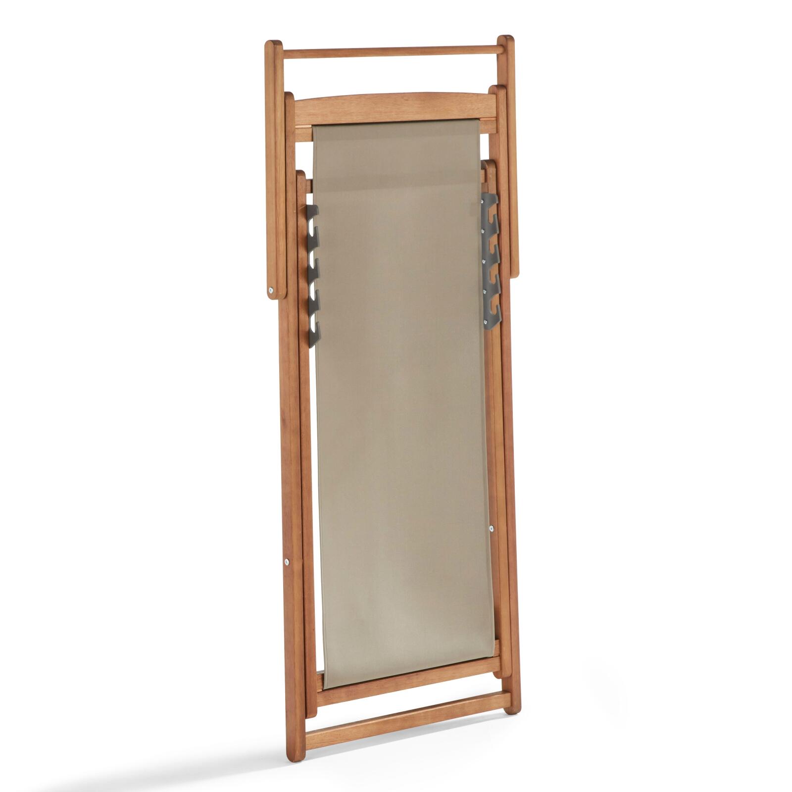 2er-set verstellbaren Eukalyptus-FSC®-Sonnensesseln