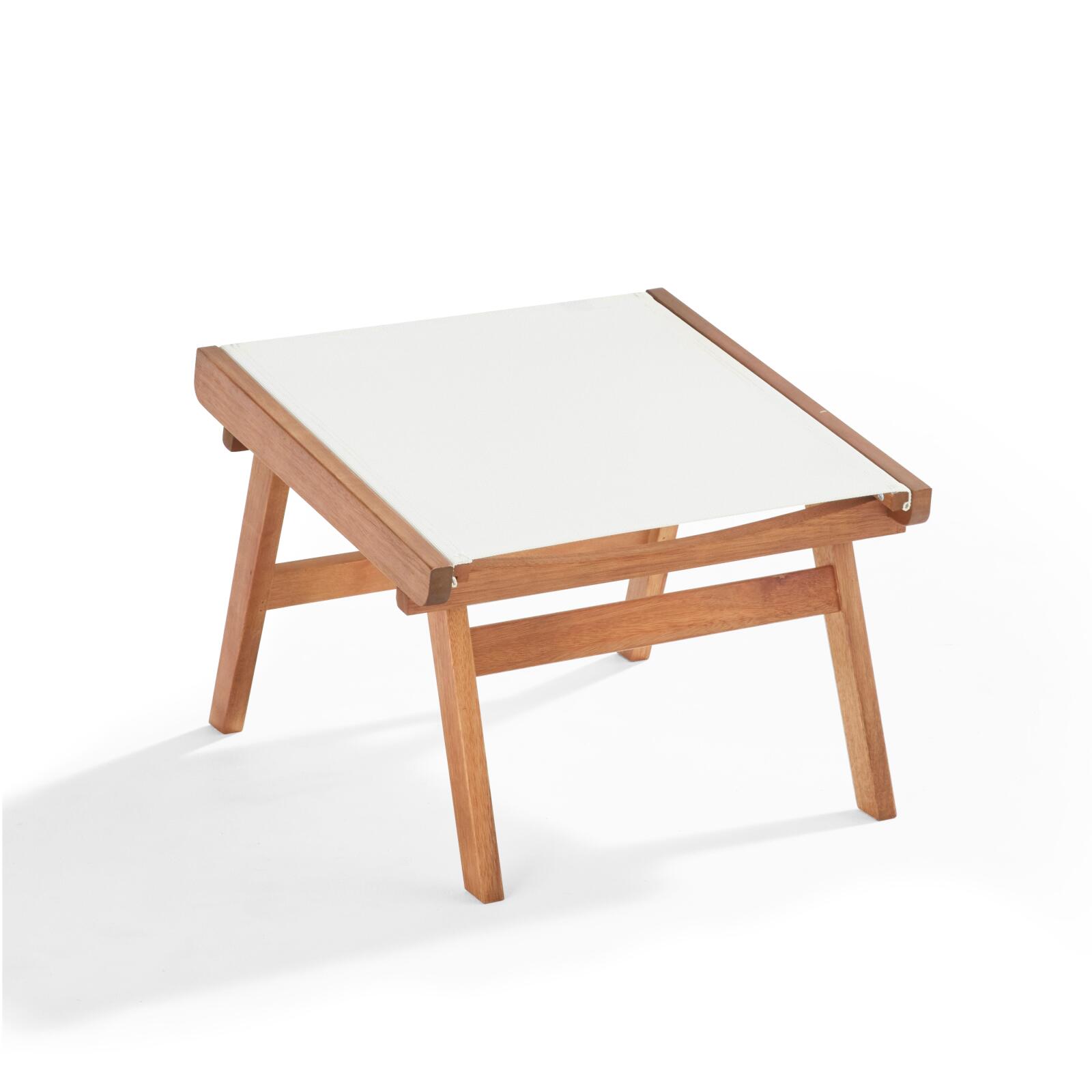 Entspannungssessel aus FSC®-zertifiziertem Eukalyptusholz mit Fußstütze 