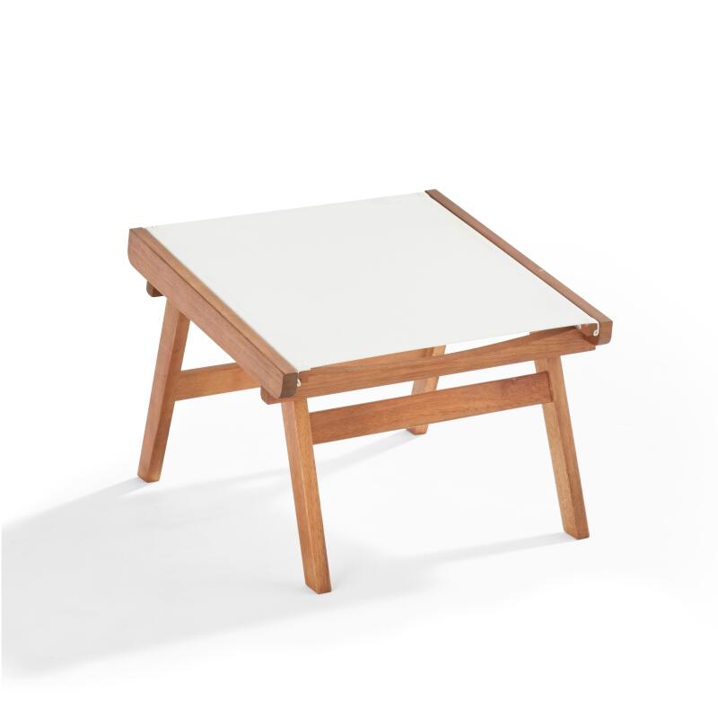 Entspannungssessel aus FSC®-zertifiziertem Eukalyptusholz mit Fußstütze 