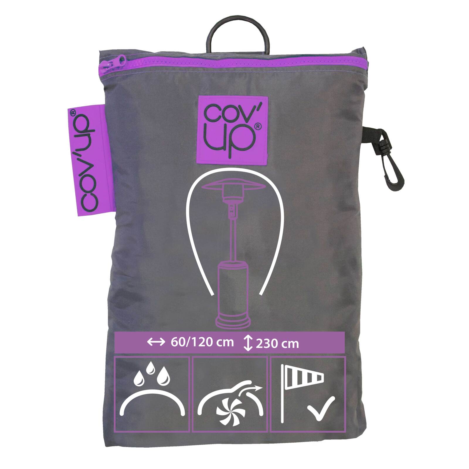 Sonnenschirmhülle für Heizstrahler 230 cm 