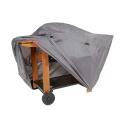 Rechteckige Grillabdeckung 170 x 100 x 90 cm grau