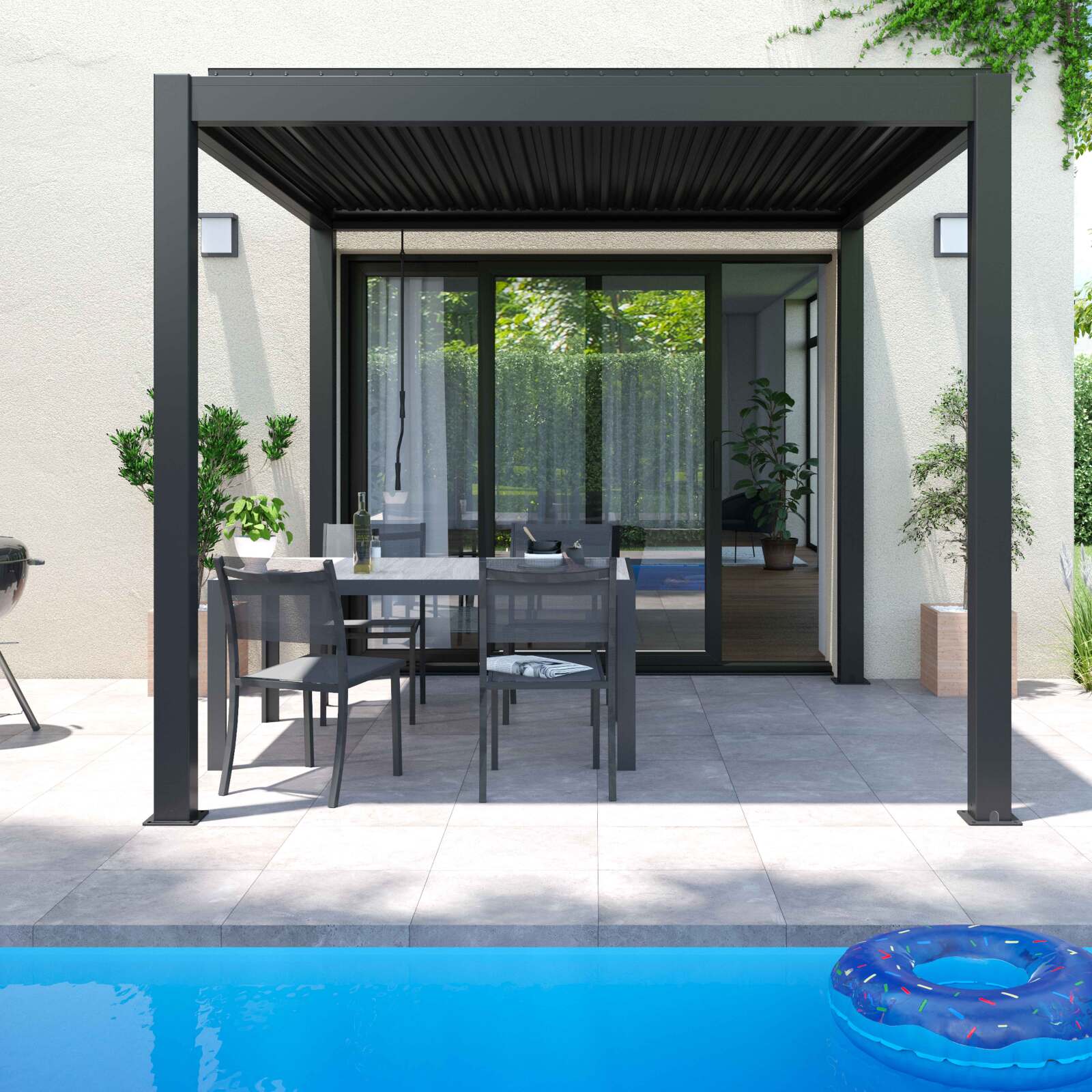 Selbsttragende Pergola bioklimatische aus Aluminium 