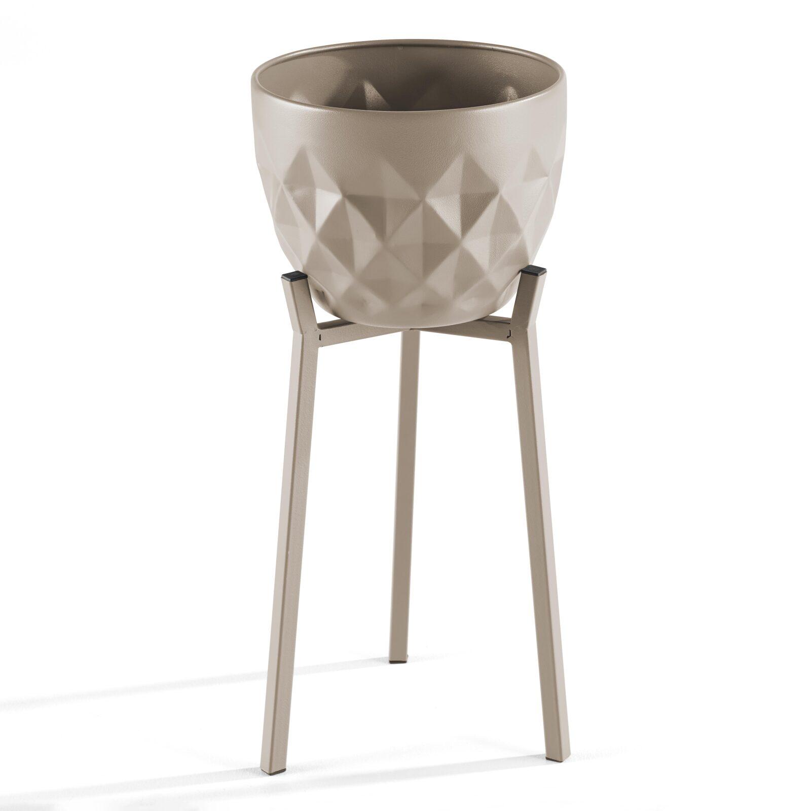 Set von 2 Metall-Blumentopf-Abdeckungen für Gemüsegarten auf Ständern 