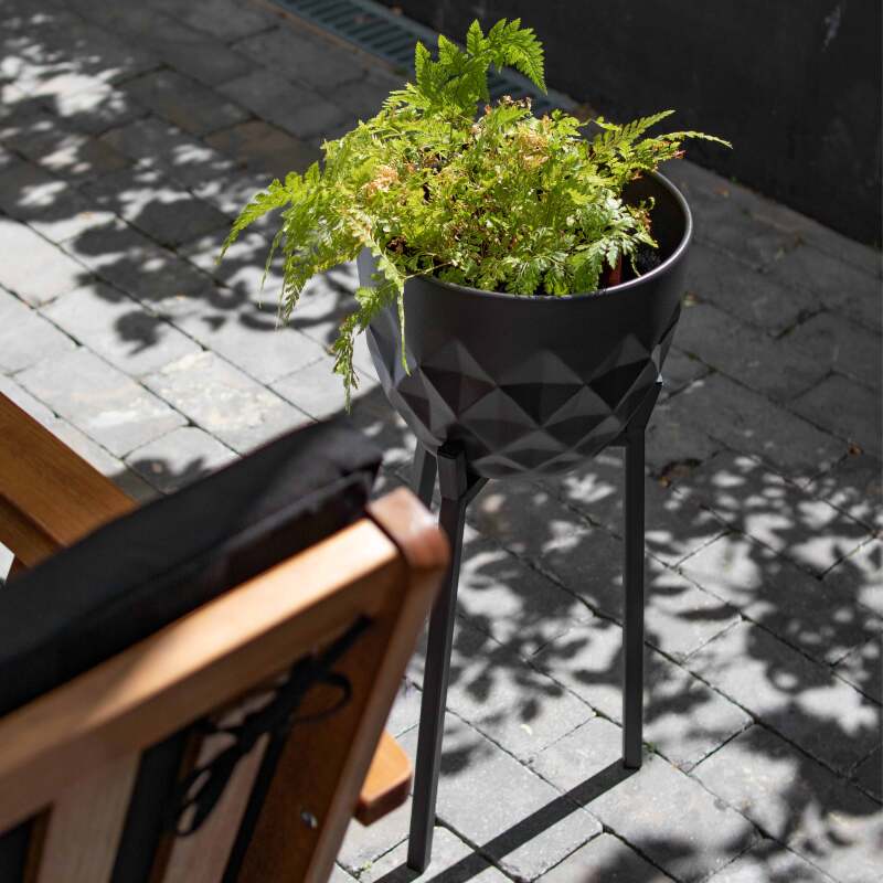 Set von 2 Metall-Blumentopf-Abdeckungen für Gemüsegarten auf Ständern  (5/6)