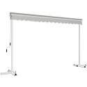 Set motorisierte Doppelmarkise Doppeldach (3 x 4 m) + 4 beschwerten Platten 