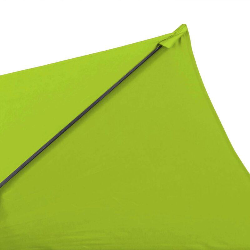 Gerade neigbares Sonnenschirm-Set (Ø3 m) mit Klappfuß + 4 beschwerten Platten