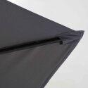 Set aus Ampelschirm (3 x 3m) + 4 beschwerte Platten