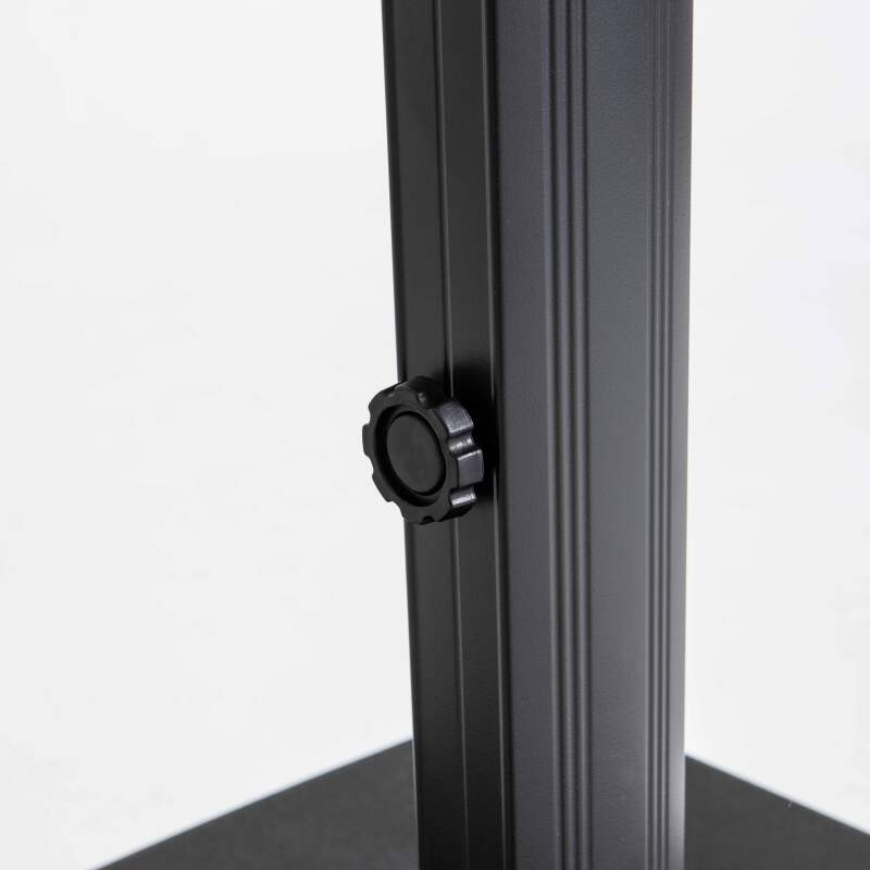 Set aus Sonnenschirm kippbar, 360 Grad drehbar (2 x 3m) + 4 beschwerte Platten  (5/7)