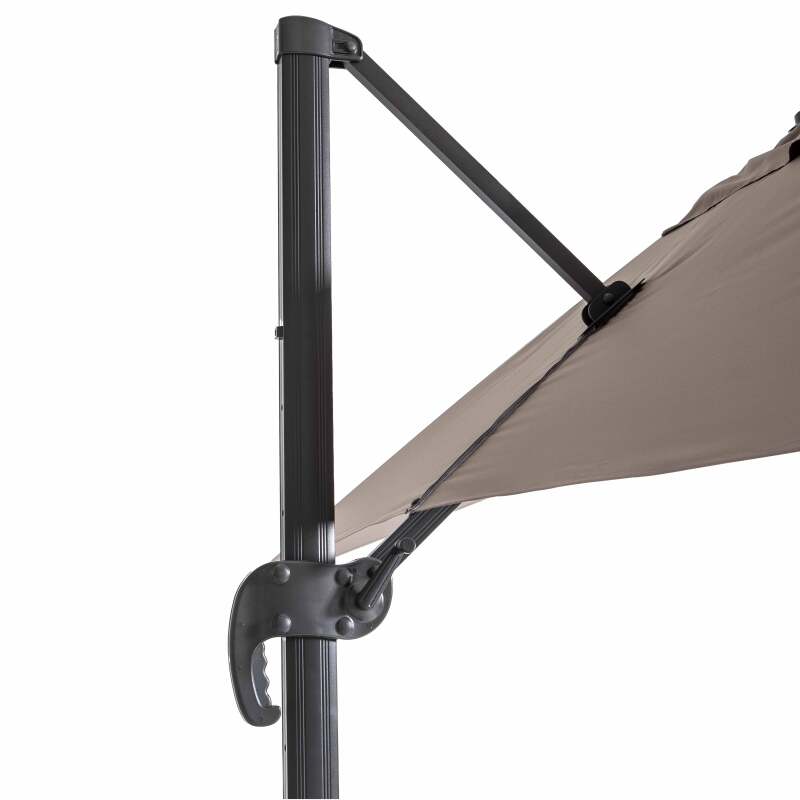 Set aus rechtekiger Ampelschirm (2x3m) mit 360° Drehung + 4 befüllbare Gewichtsplatten  (4/7)