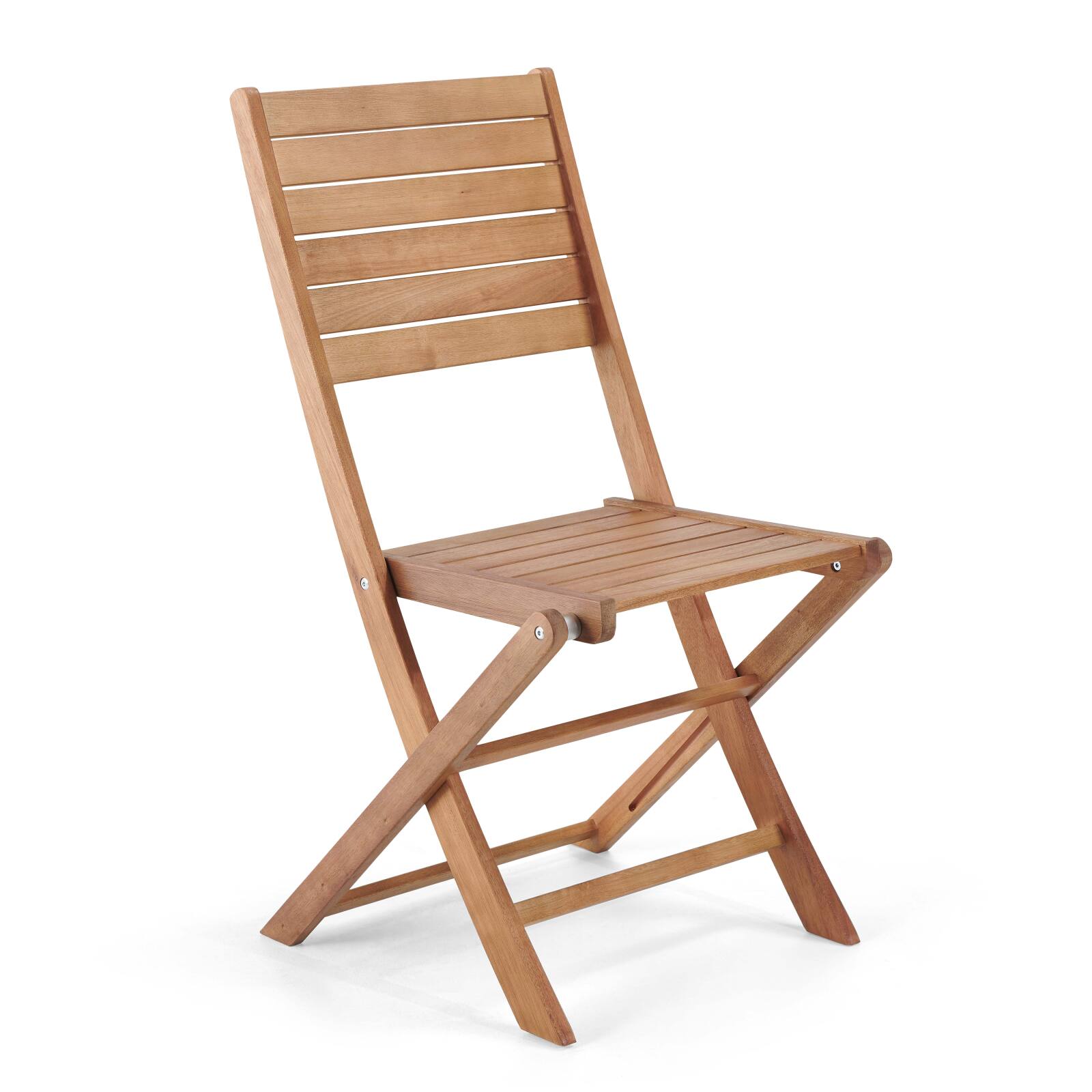 Set aus 2 klappbaren Stühlen aus FSC®-zertifiziertem Eukalyptusholz