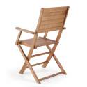 Set von 2 klappbaren Stühlen mit Armlehnen aus FSC®-zertifiziertem Eukalyptusholz
