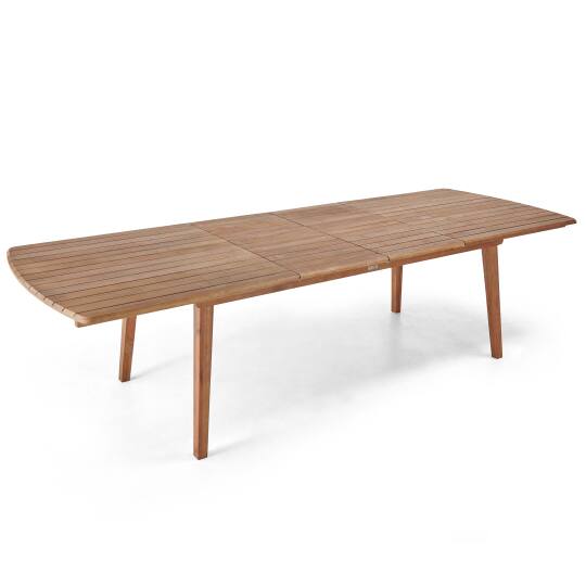 Rechteckiger, ausziehbarer Gartentisch (200/300 x 110 x 76 cm) aus FSC®-zertifiziertem Eukalyptusholz